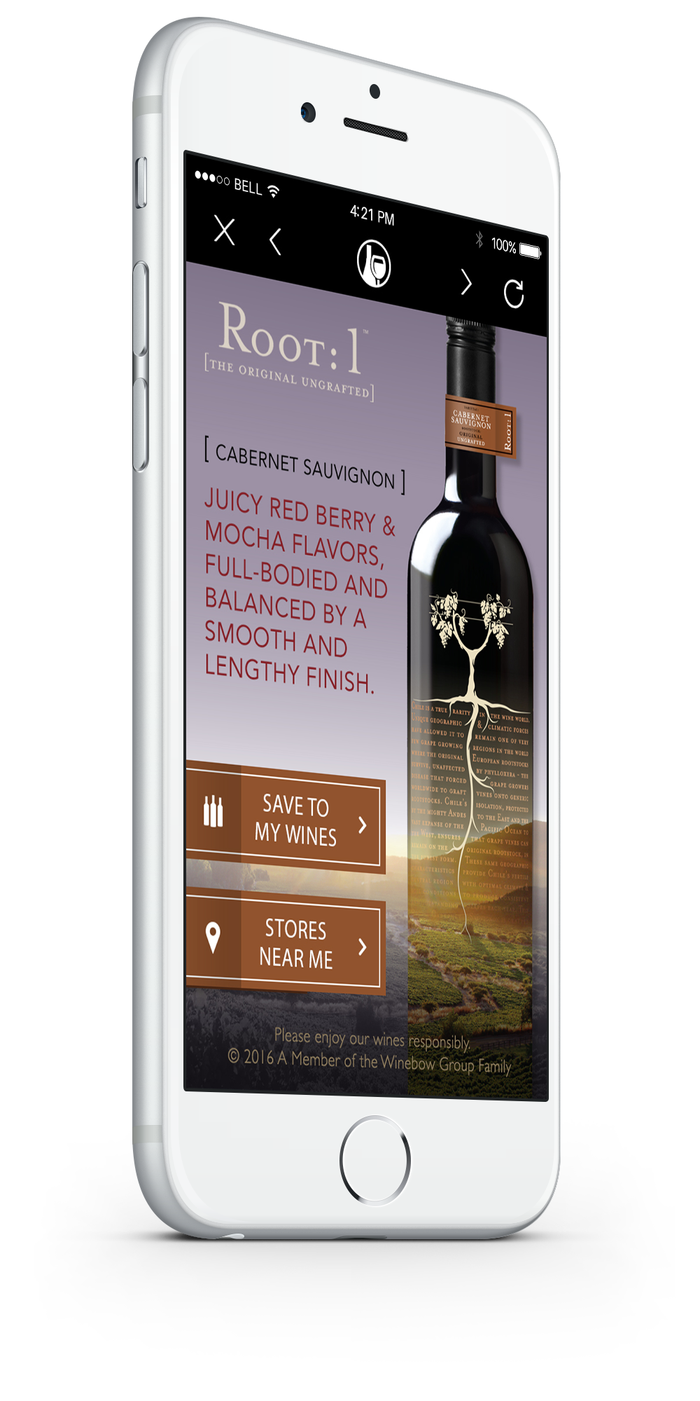 Root: 1 Wines in the Hello Vino App